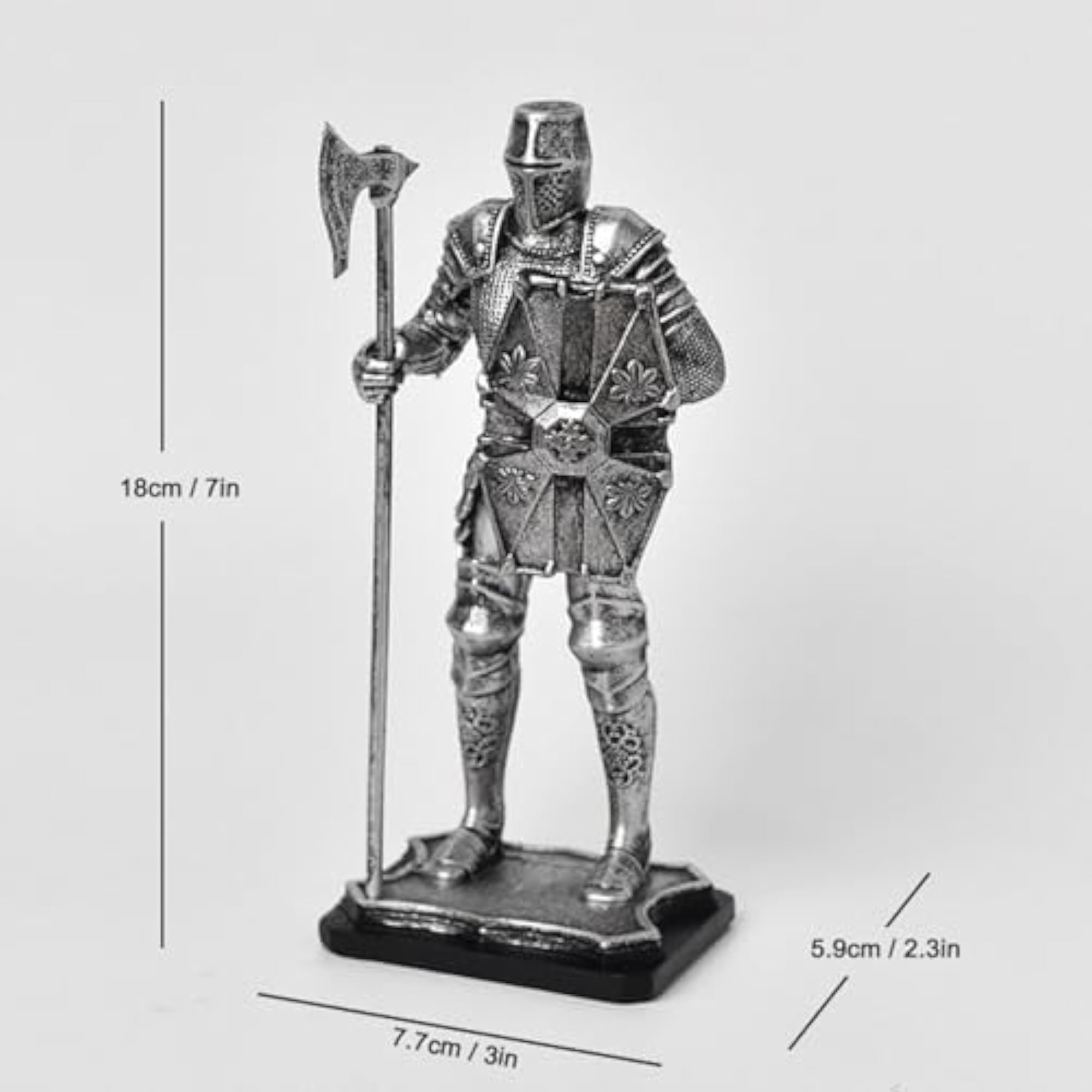 Knight Bookend Statue Decorative Book Holder